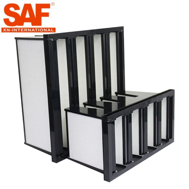 Filtre à air à cellule en V pour salle blanche HVAC
